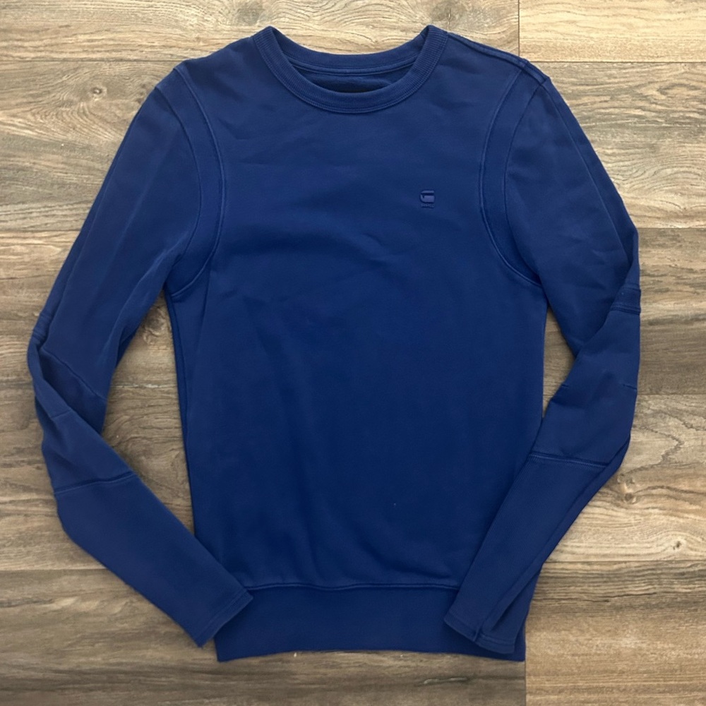 G Star Raw blue crewneck sweatshirt men’s size XXS